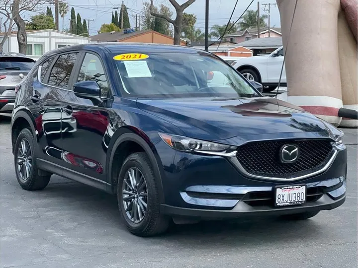 BLUE, 2021 MAZDA CX-5 Image 7