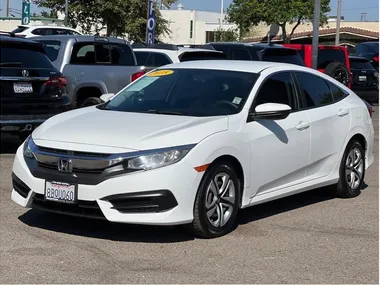 WHITE, 2018 HONDA CIVIC Image 