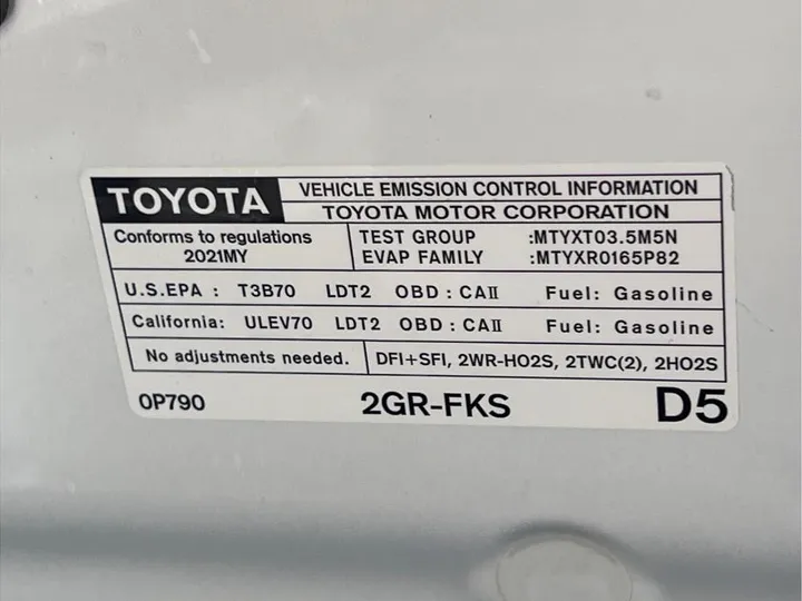 WHITE, 2021 TOYOTA TACOMA DOUBLE CAB Image 18