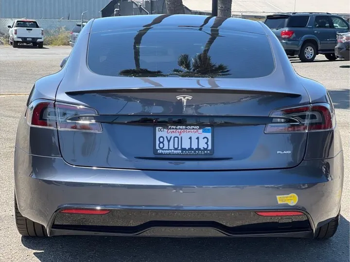 GRAY, 2021 TESLA MODEL S Image 4