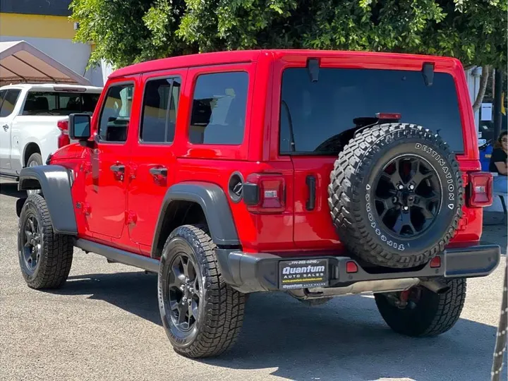 RED, 2022 JEEP WRANGLER UNLIMITED Image 3