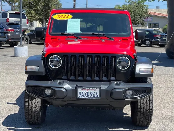 RED, 2022 JEEP WRANGLER UNLIMITED Image 8