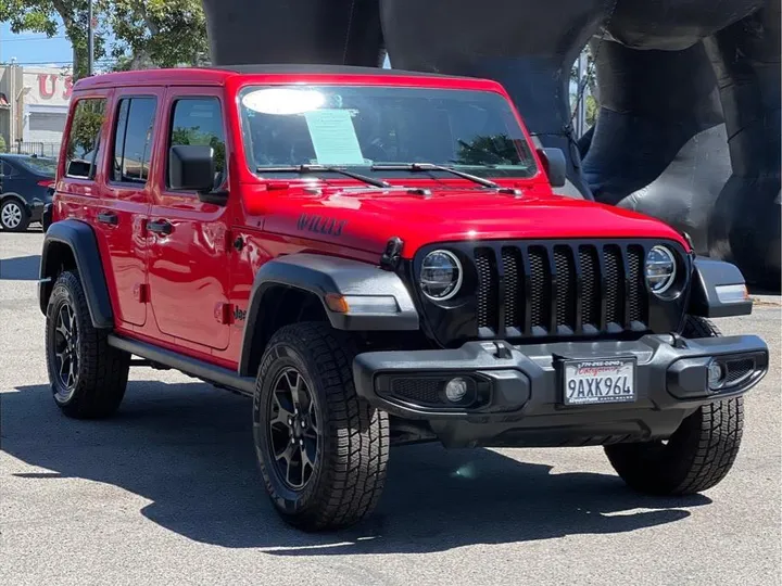 RED, 2022 JEEP WRANGLER UNLIMITED Image 7