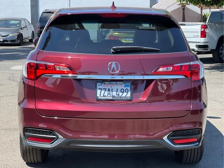 MAROON, 2017 ACURA RDX Image 4