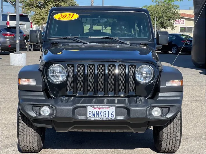 BLACK, 2021 JEEP WRANGLER UNLIMITED Image 8