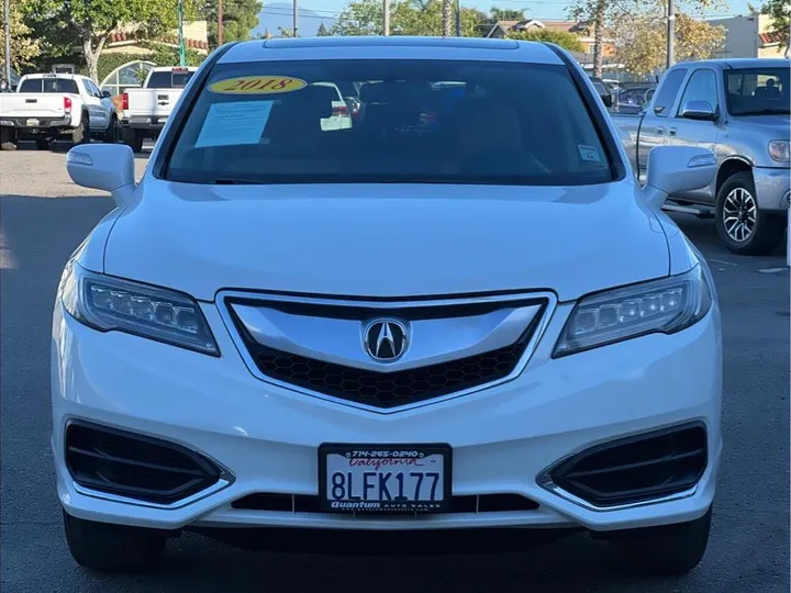 WHITE, 2018 ACURA RDX Image 8