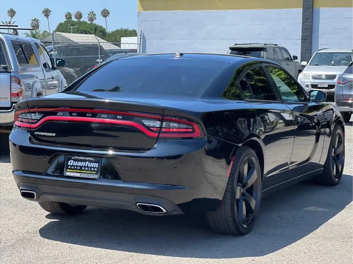 BLACK, 2015 DODGE CHARGER Image 5