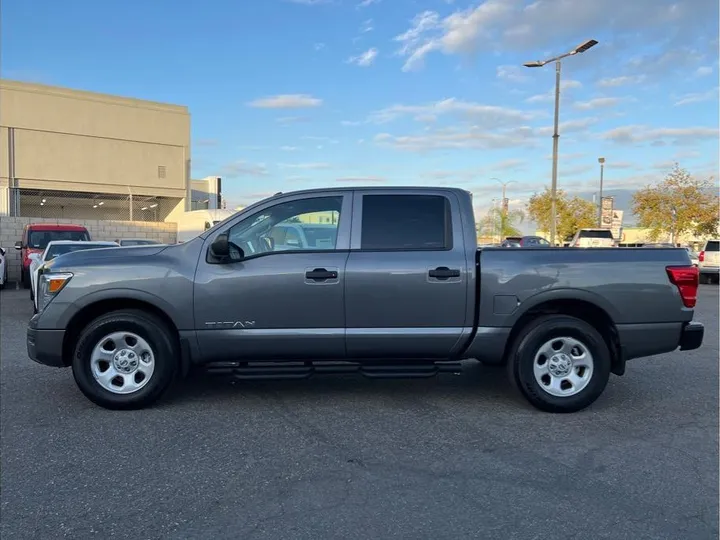 GRAY, 2021 NISSAN TITAN CREW CAB Image 2