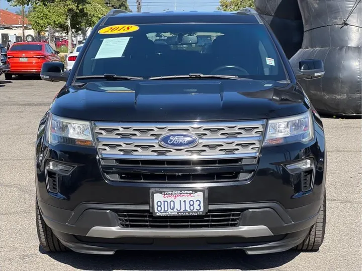 BLACK, 2018 FORD EXPLORER Image 8