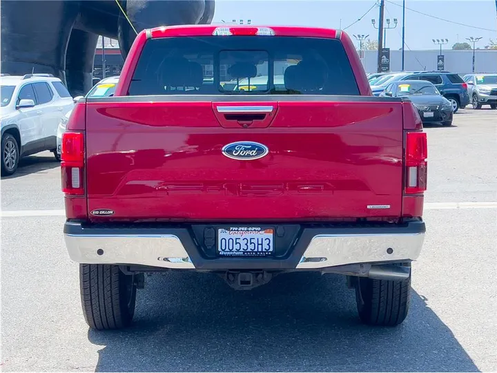 RED, 2020 FORD F150 SUPERCREW CAB Image 4