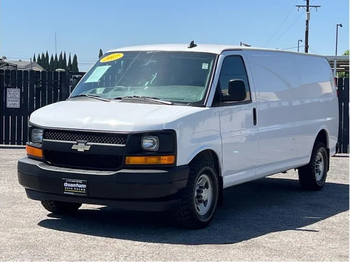 WHITE, 2017 CHEVROLET EXPRESS 3500 CARGO Image 1