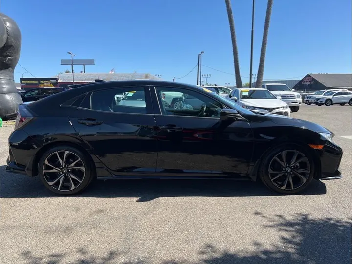 BLACK, 2019 HONDA CIVIC Image 6