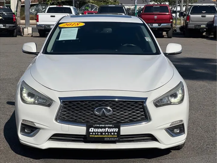 WHITE, 2018 INFINITI Q50 Image 8