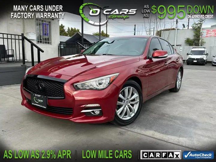 RED, 2015 INFINITI Q50 Image 1