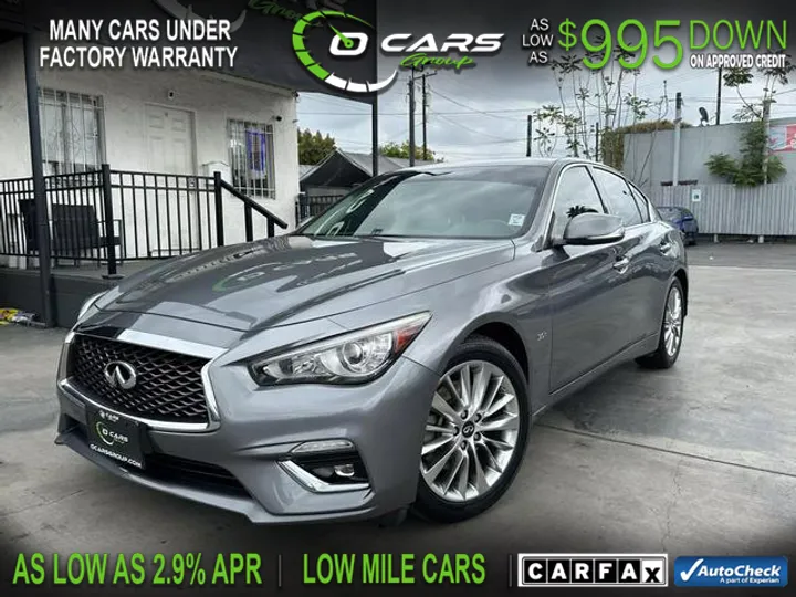 GRAY, 2019 INFINITI Q50 Image 1