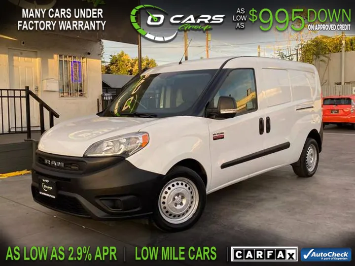 WHITE, 2021 RAM PROMASTER CITY Image 1