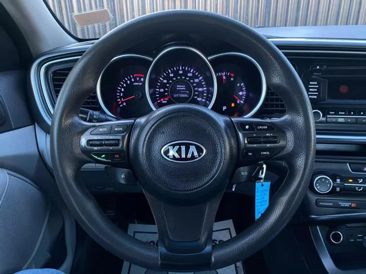 BLACK, 2015 KIA OPTIMA Image 10