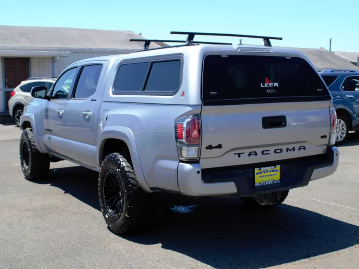 SILVER, 2021 TOYOTA TACOMA DOUBLE CAB Image 6