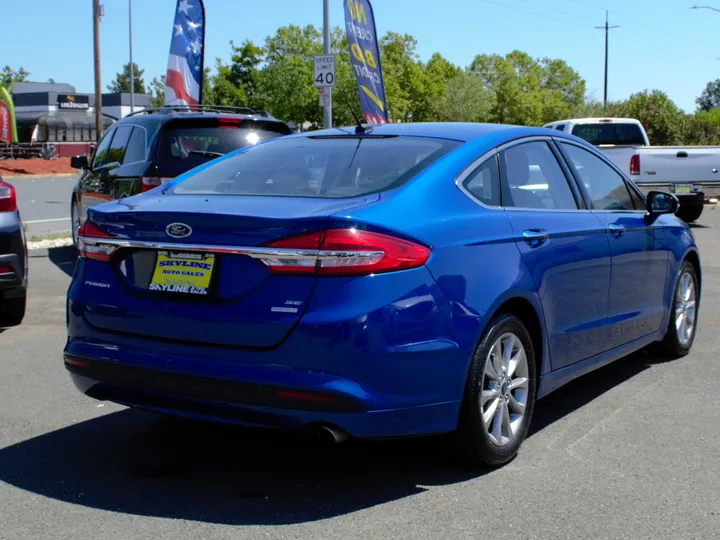 BLUE, 2017 FORD FUSION Image 3