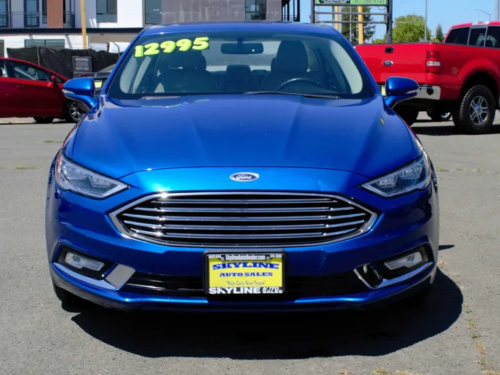 BLUE, 2017 FORD FUSION Image 9