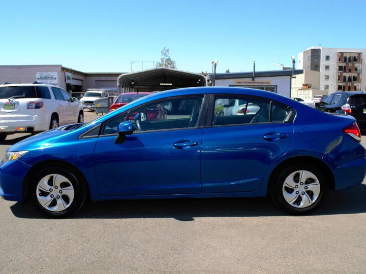 BLUE, 2013 HONDA CIVIC Image 7