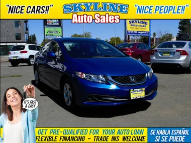 BLUE, 2013 HONDA CIVIC Image 