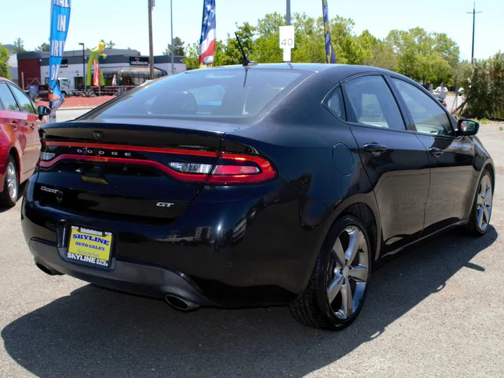 BLACK, 2014 DODGE DART Image 3