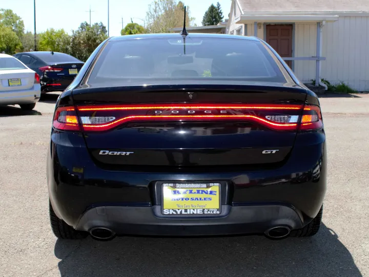 BLACK, 2014 DODGE DART Image 4