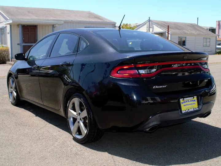 BLACK, 2014 DODGE DART Image 6