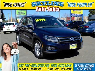 BLUE, 2016 VOLKSWAGEN TIGUAN Image 2