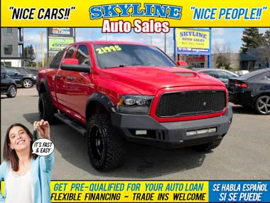 RED, 2014 RAM 1500 QUAD CAB Image 1