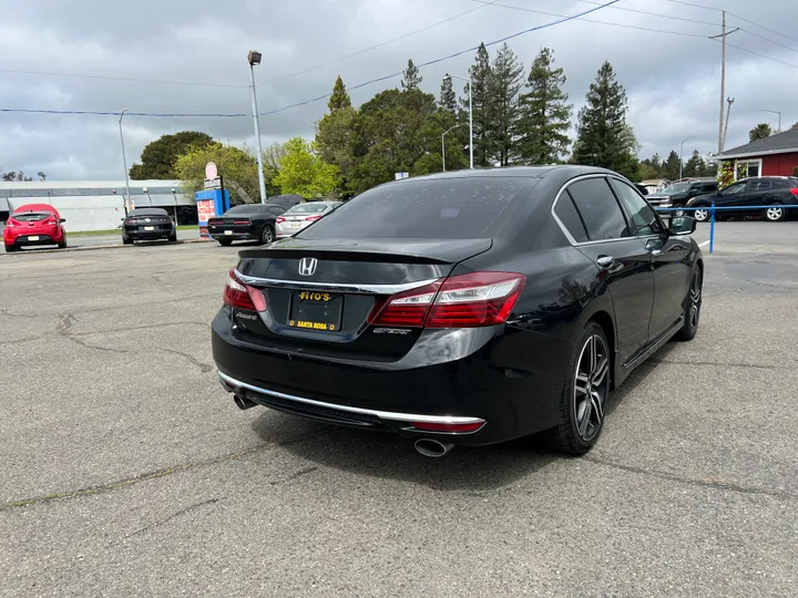 BLACK, 2017 HONDA ACCORD Image 4