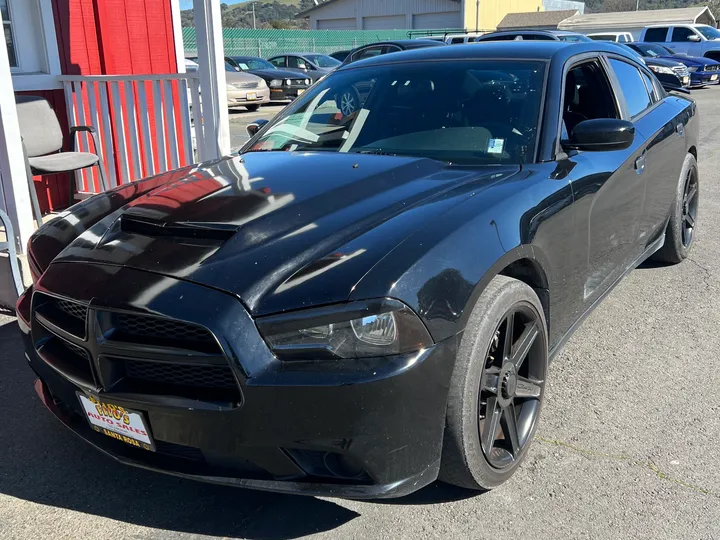 BLACK, 2014 DODGE CHARGER Image 2