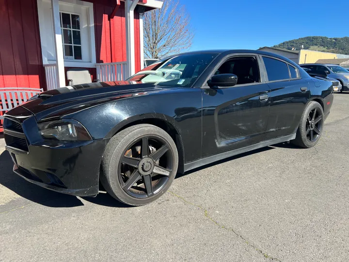 BLACK, 2014 DODGE CHARGER Image 4