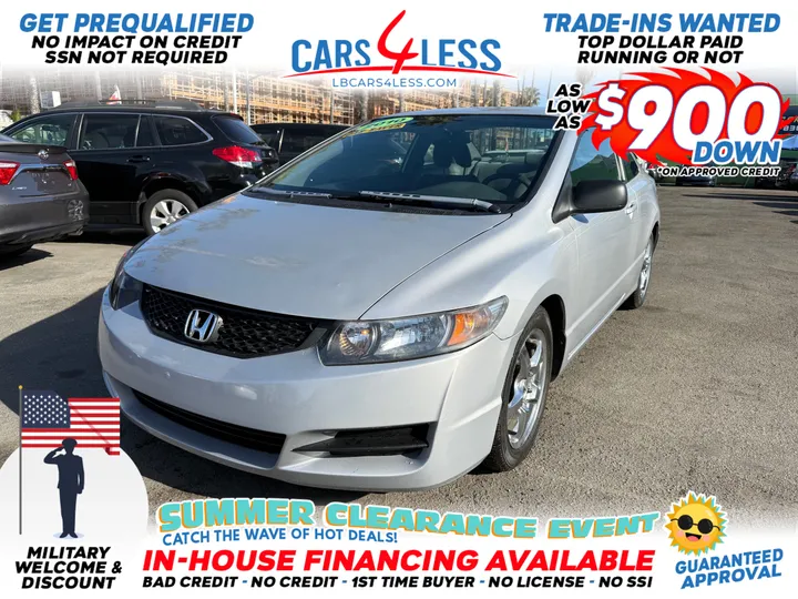 SILVER, 2010 HONDA CIVIC Image 1