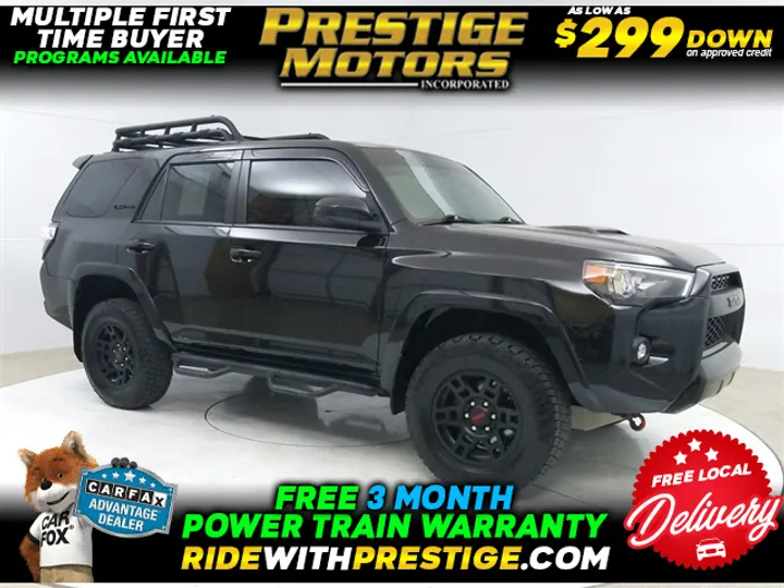 Midnight Black Metallic, 2019 TOYOTA 4RUNNER Image 1