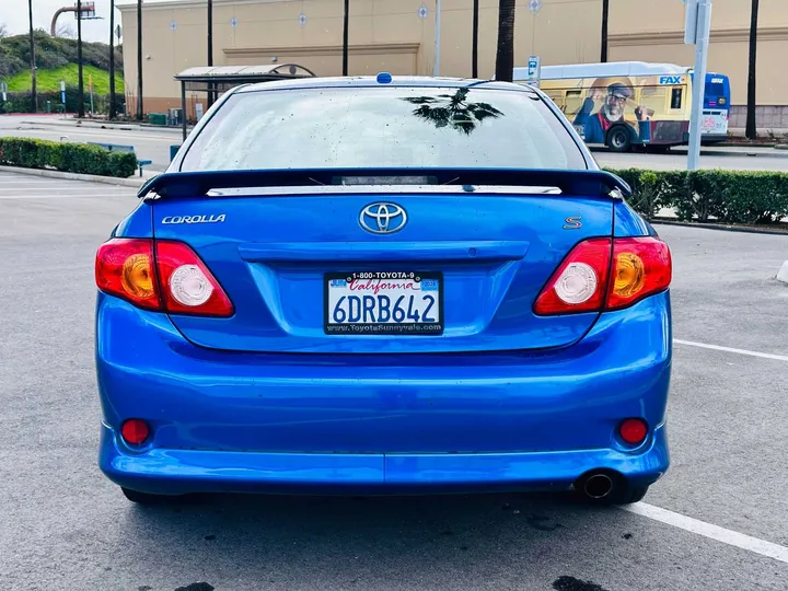 BLUE, 2009 TOYOTA COROLLA Image 4