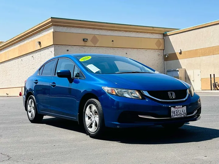 BLUE, 2014 HONDA CIVIC Image 8