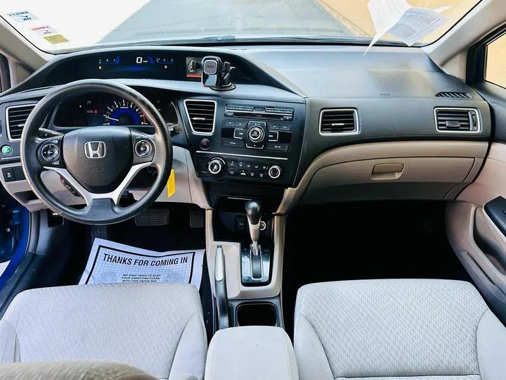 BLUE, 2014 HONDA CIVIC Image 11