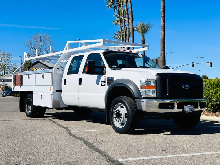 WHITE, 2008 FORD F450 SUPER DUTY CREW CAB & CHASSIS Image 10