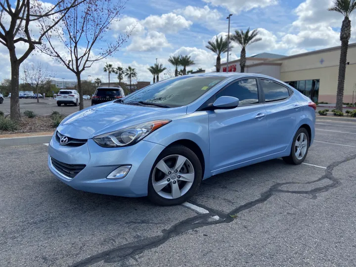 BLUE, 2012 HYUNDAI ELANTRA Image 9