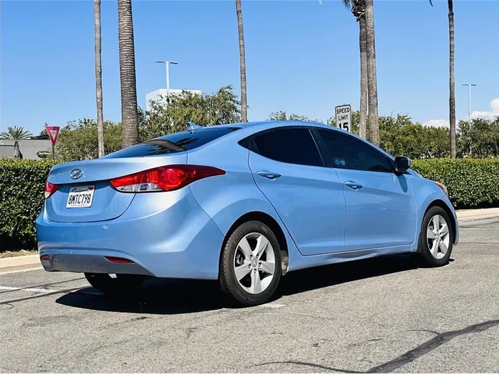 BLUE, 2012 HYUNDAI ELANTRA Image 2