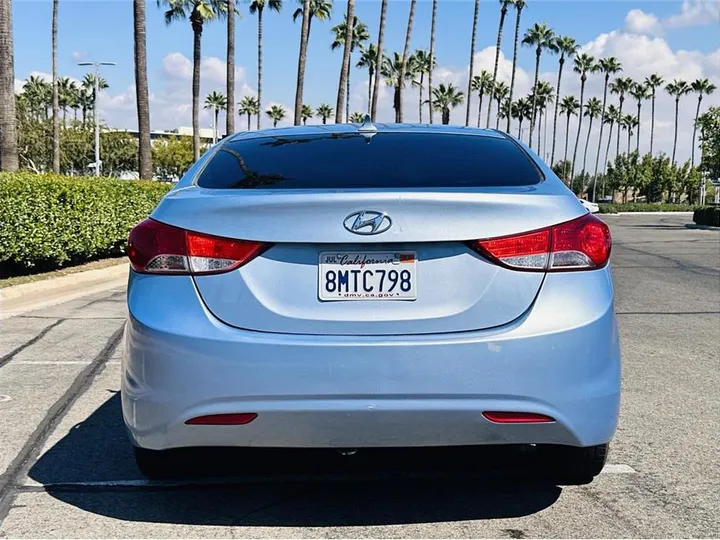 BLUE, 2012 HYUNDAI ELANTRA Image 5