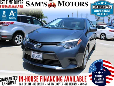 GRAY, 2015 TOYOTA COROLLA Image 14