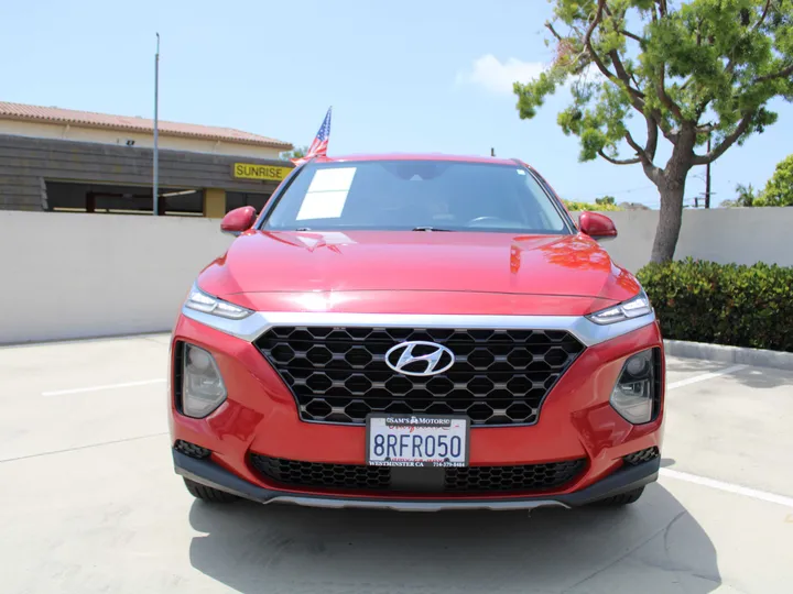 RED, 2019 HYUNDAI SANTA FE Image 5