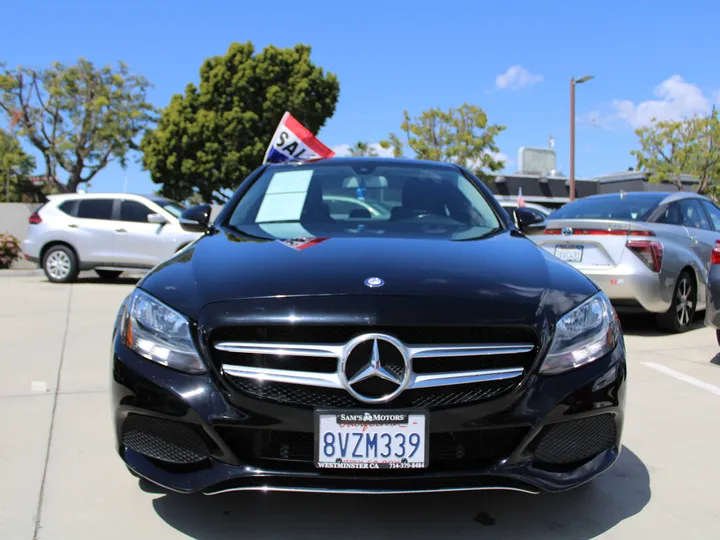 BLACK, 2015 MERCEDES-BENZ C-CLASS Image 5