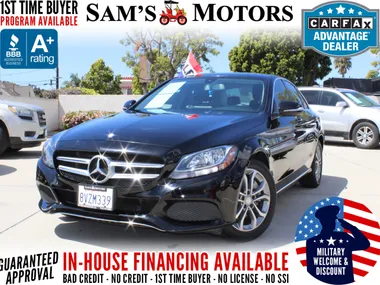 BLACK, 2015 MERCEDES-BENZ C-CLASS Image 5