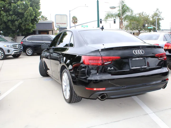 BLACK, 2017 AUDI A4 Image 4