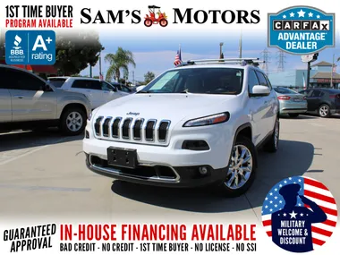 WHITE, 2015 JEEP CHEROKEE LIMITED AWD Image 