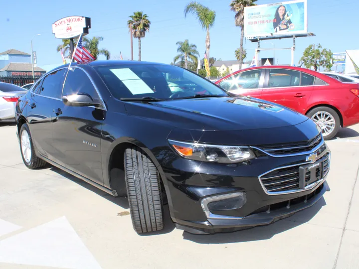 BLACK, 2017 CHEVROLET MALIBU Image 3